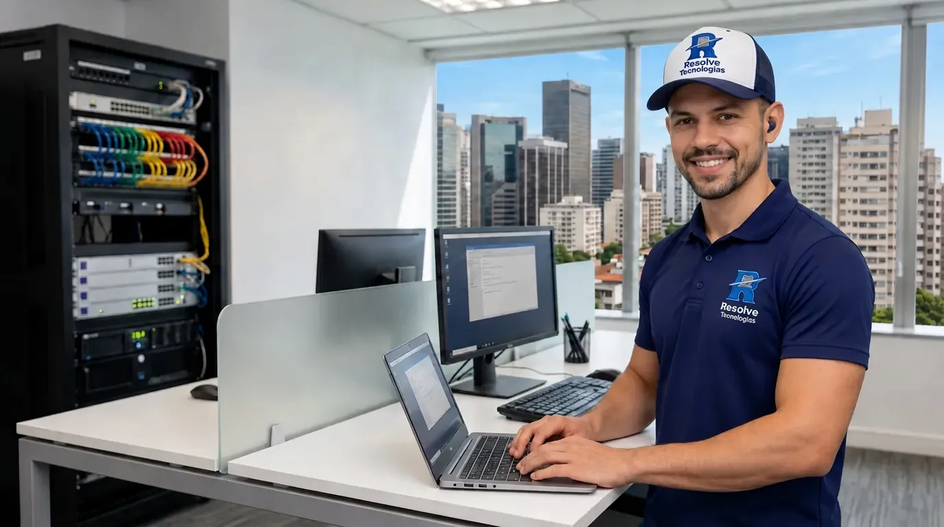 Técnico da Suporte de TI - Resolve Tecnologias em atendimento de TI empresarial no Rio de Janeiro