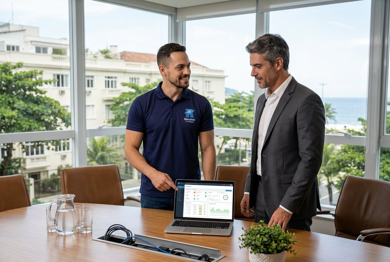 Técnico da Suporte de TI - Resolve Tecnologias atendendo empresa no Leblon